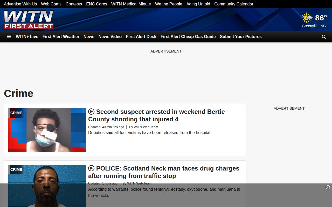 Pitt County WITN North Carolina crime news source
